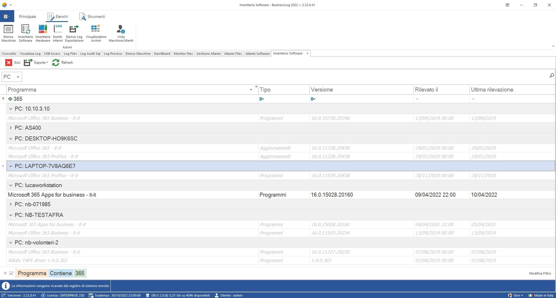 Screenshot Automatic Inventory 1
