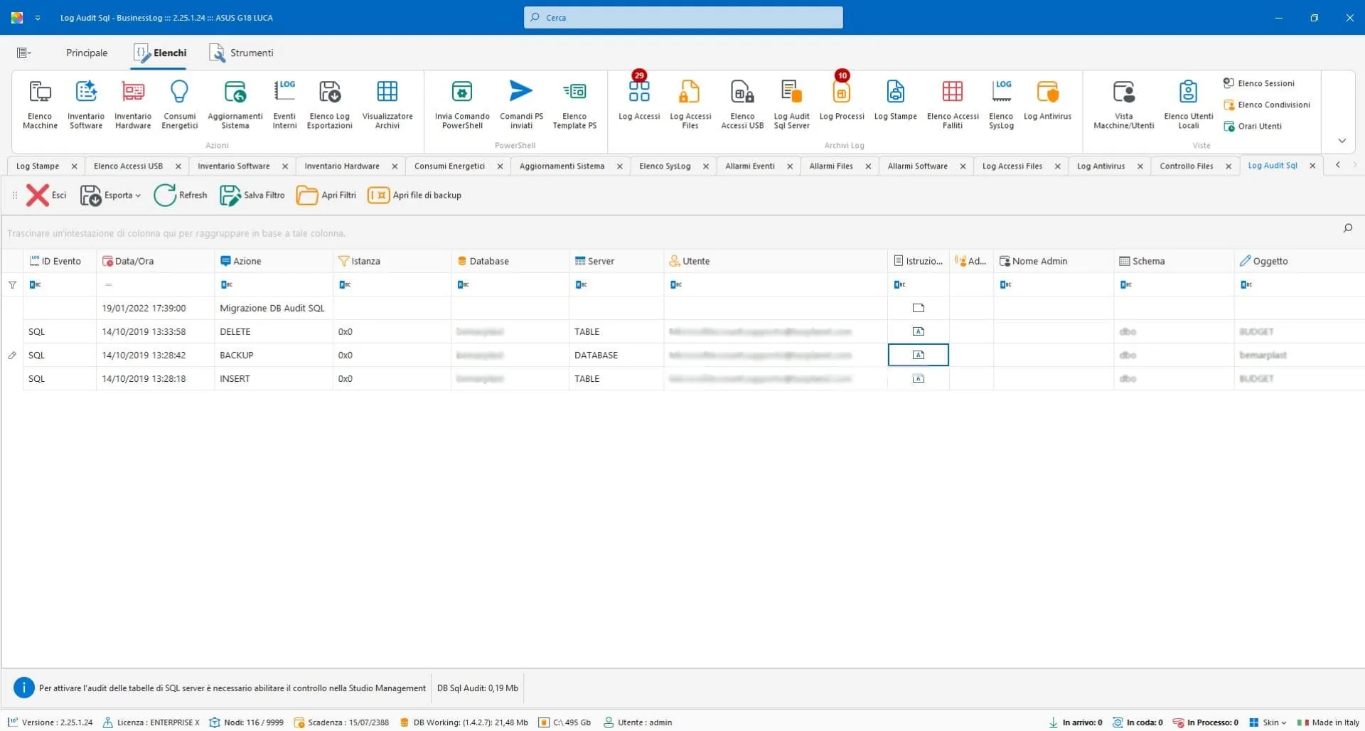 Audit SQL